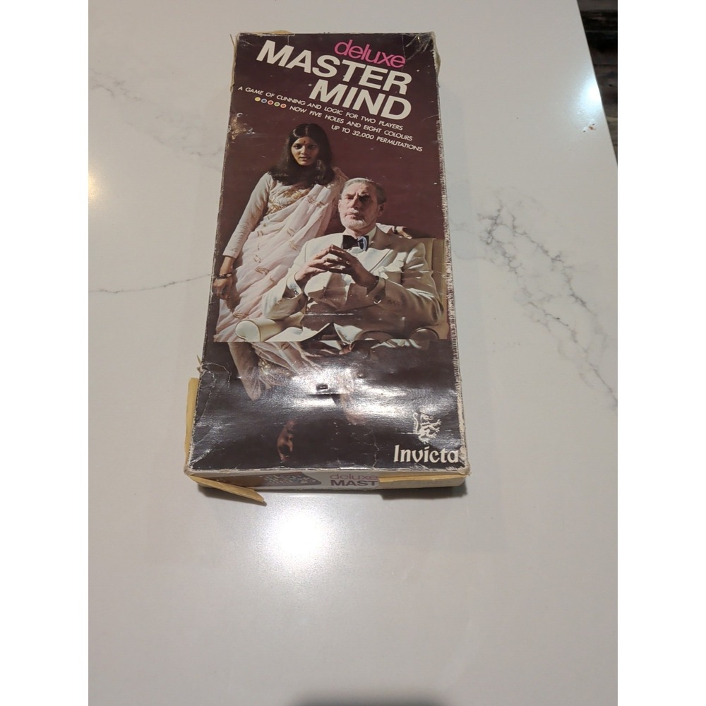 VINTAGE Master Mind Board Game 1970's Invicta Brand Complete 1972 Two Players